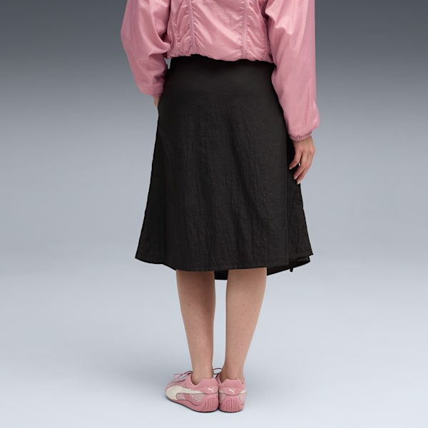 DARE TO Woven Midi Skirt Women, PUMA Black, extralarge