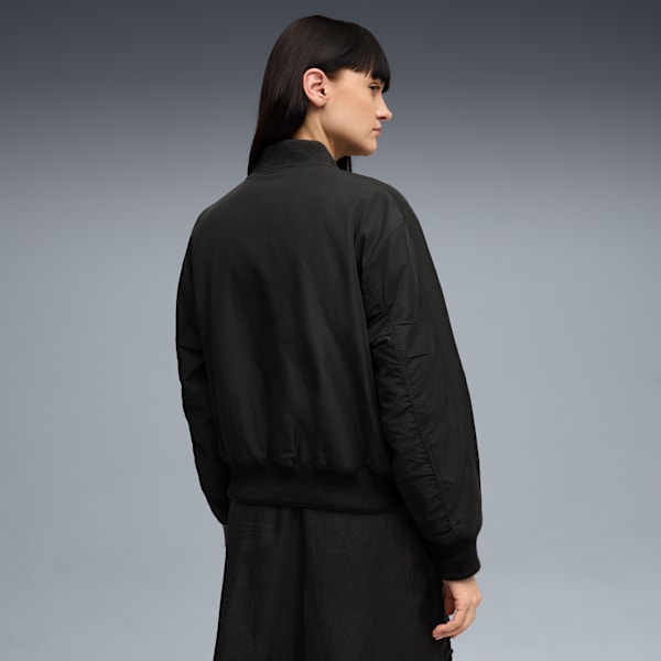 T7 Satin Bomber Jacket Women, PUMA Black, extralarge