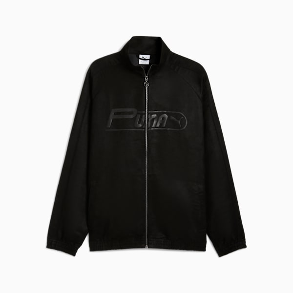 T7 Relaxed Suede Track Jacket Men, PUMA Black, extralarge-GBR