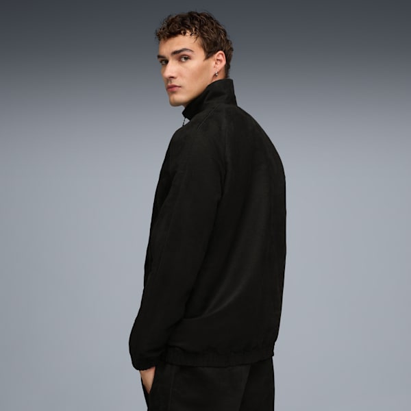 T7 Relaxed Suede Track Jacket Men, PUMA Black, extralarge-GBR