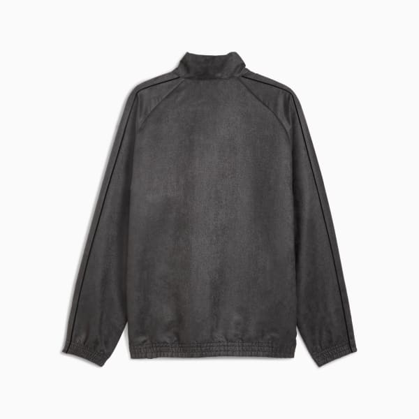 T7 Relaxed Suede Track Jacket Men, Dusky Gray, extralarge-GBR