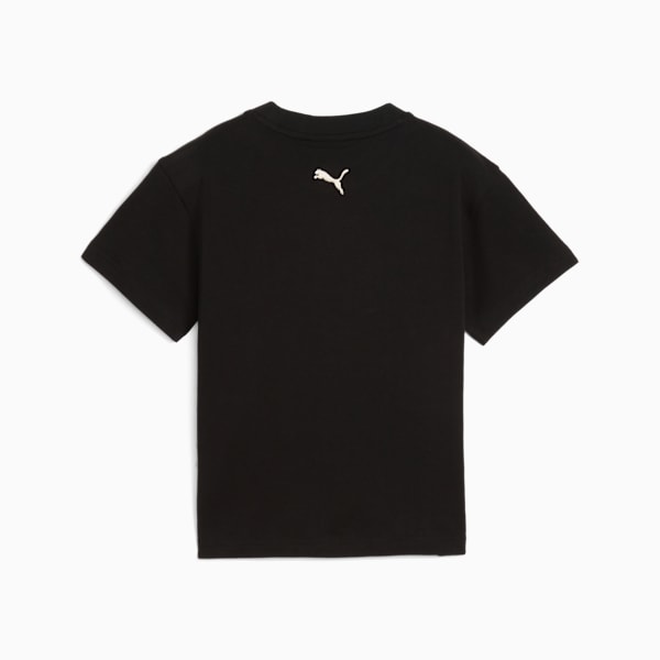 Moody Cat Graphic Tee II Kids, PUMA Black, extralarge
