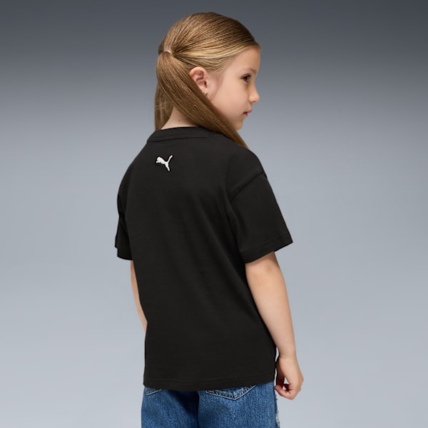Moody Cat Graphic Tee II Kids, PUMA Black, extralarge