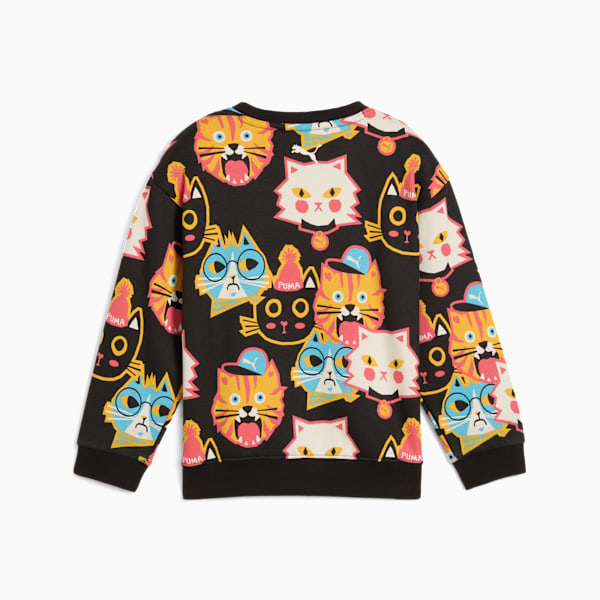 Moody Cat Crew Kids, PUMA Black, extralarge