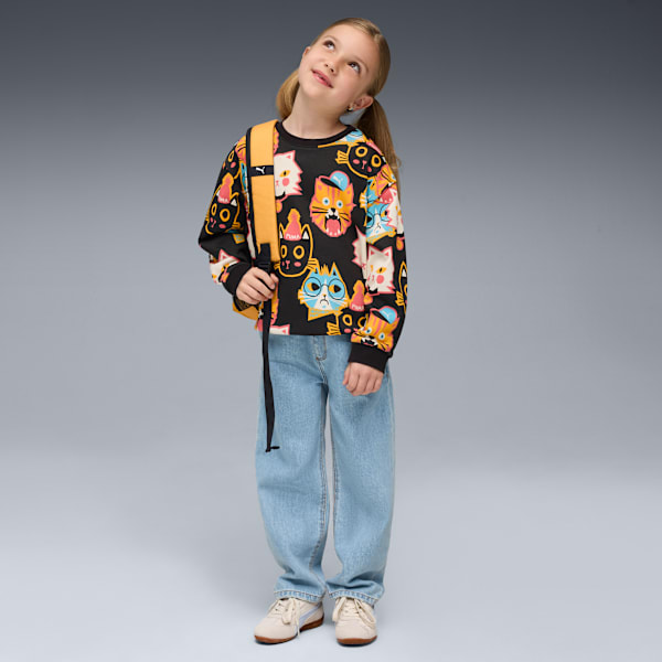 Moody Cat Crew Kids, PUMA Black, extralarge