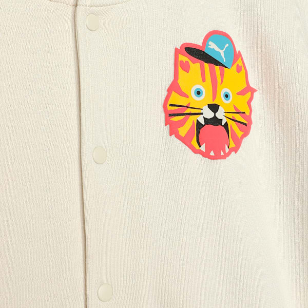 MOODY CAT Kids' Graphic Bomber Jacket, Alpine Snow, extralarge-IND