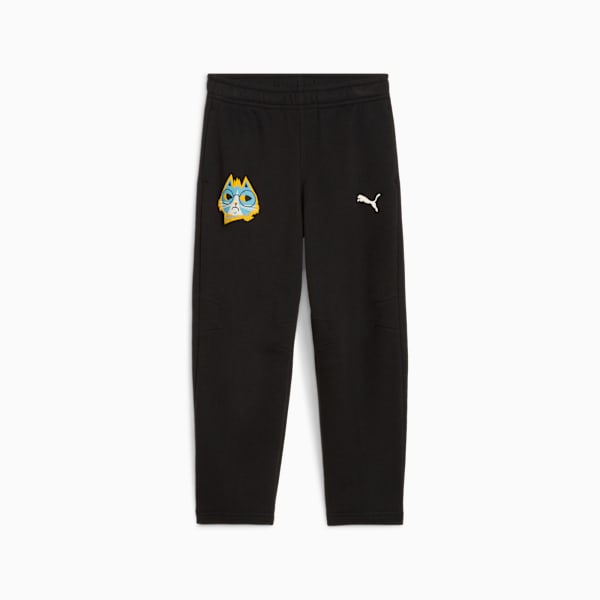 Moody Cat Sweatpants Kids, PUMA Black, extralarge