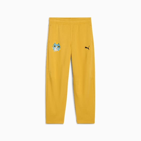 Moody Cat Sweatpants Kids, Archive Gold, extralarge