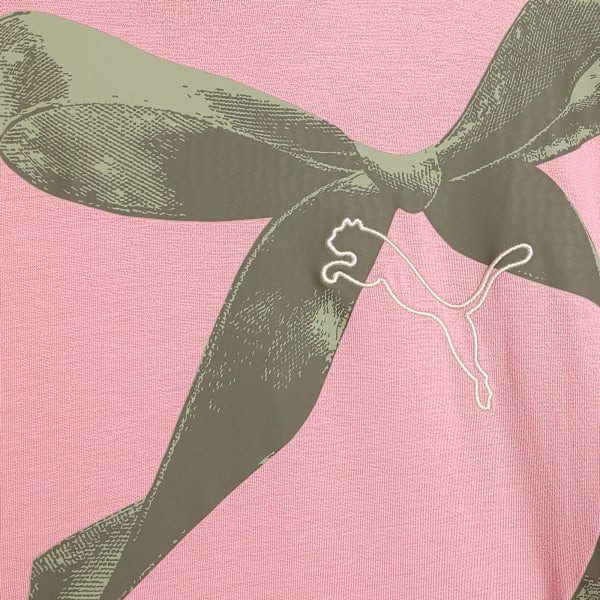 BOWTIQUE Girls' Relaxed Ribbon Detail Tee, Poised Pink, extralarge-IND