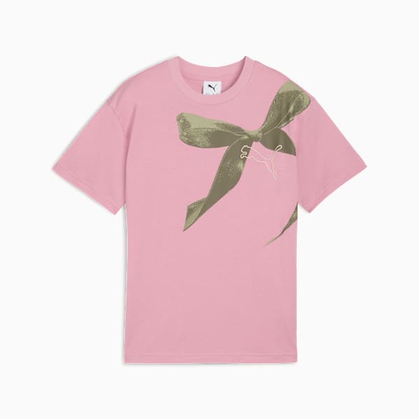 Bowtique Relaxed Graphic Tee Youth, Poised Pink, extralarge