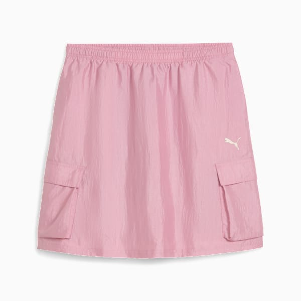 Bowtique Woven Cargo Skirt Youth, Poised Pink, extralarge