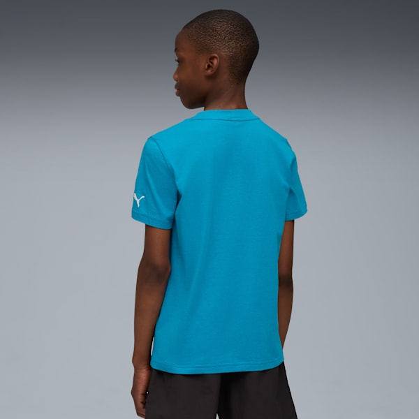 Super PUMA Graphic Tee Youth, Tropical Blue, extralarge