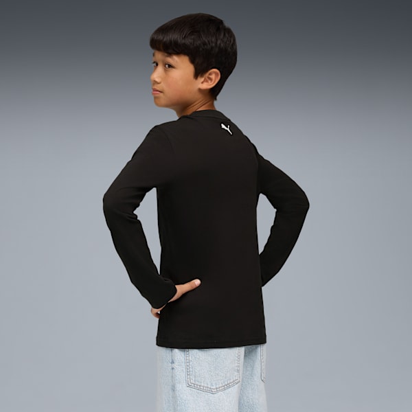 SUPER PUMA Longsleeve Tee Youth, PUMA Black, extralarge