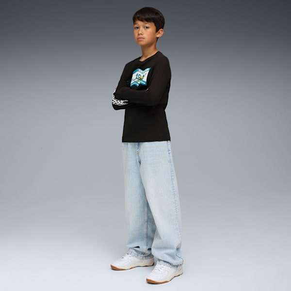 SUPER PUMA Longsleeve Tee Youth, PUMA Black, extralarge