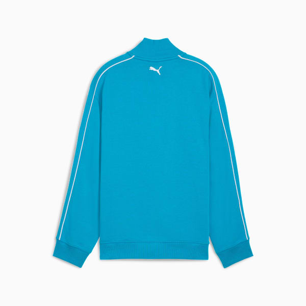 T7 SUPER PUMA Half-Zip Crew Youth, Tropical Blue, extralarge