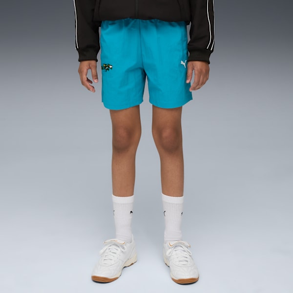 SUPER PUMA Woven Shorts Youth, Tropical Blue, extralarge