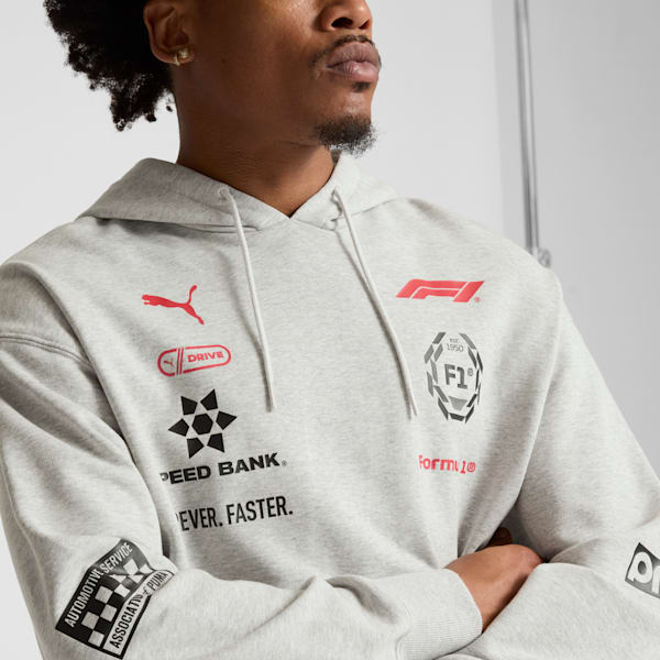 Sudadera con capucha F1® Racing Motorsport para hombre, Light Gray Heather, extralarge