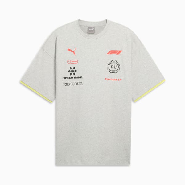 F1® Racing Motorsport Men's Tee, Light Gray Heather, extralarge