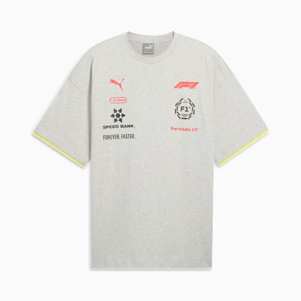 Formula 1® Racing Motorsport Men's Tee, Light Gray Heather, extralarge