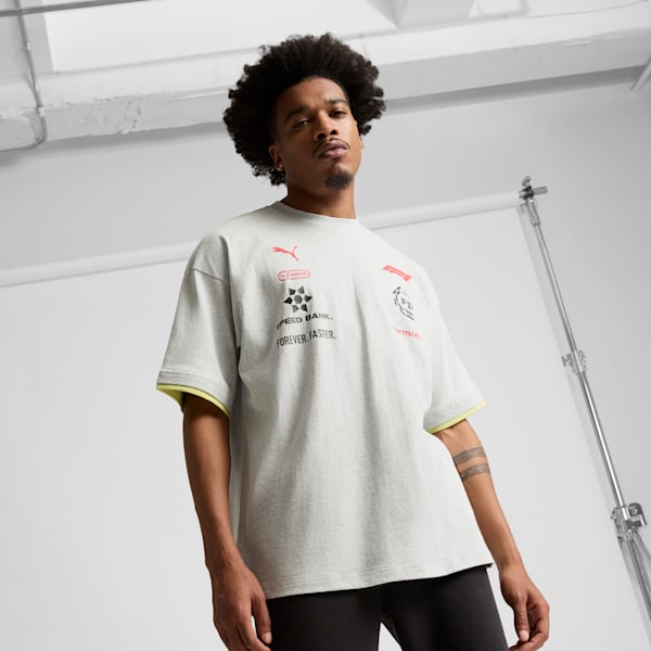 F1® Racing Motorsport Men's Tee, Light Gray Heather, extralarge