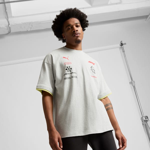 Formula 1® Racing Motorsport Men's Tee, Light Gray Heather, extralarge