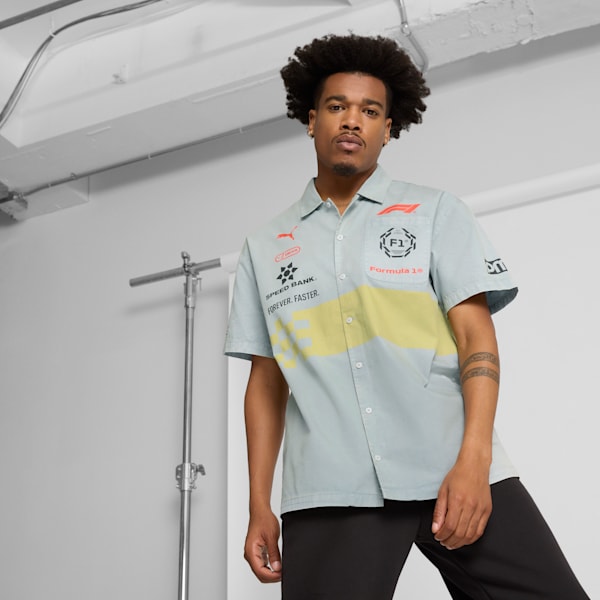 Camisa F1® Racing Motorsport para hombre, Feather Gray, extralarge