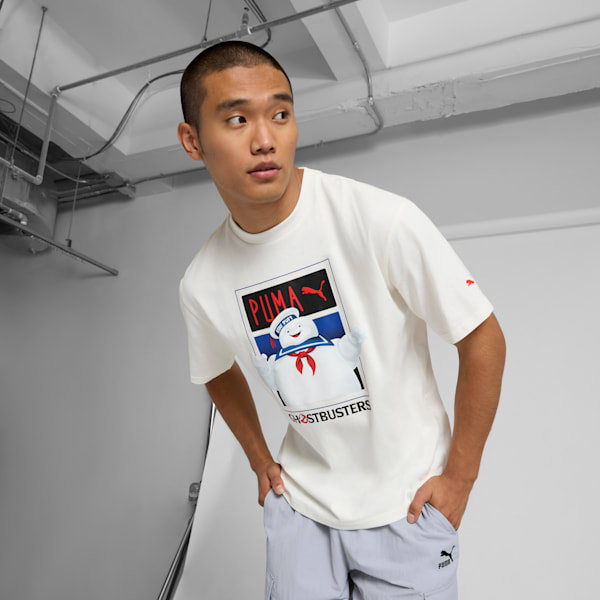 PUMA x GHOSTBUSTERS Stay Puft Men's Tee, Warm White, extralarge