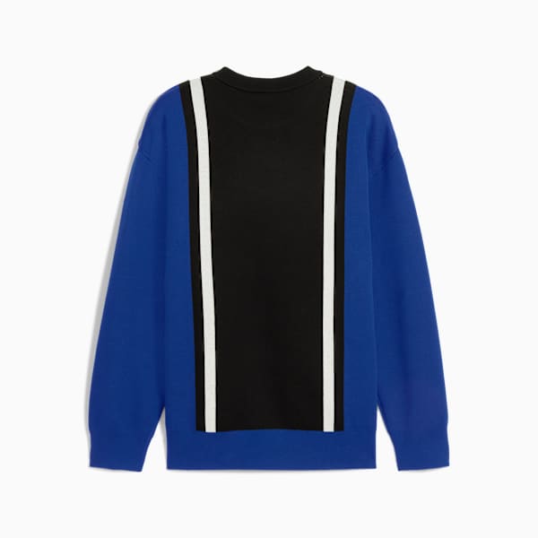 FUTURE.PUMA.ARCHIVE Sweater Unisex, Mountain Blue-PUMA Black, extralarge
