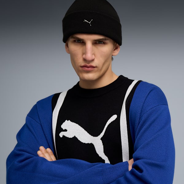 FUTURE.PUMA.ARCHIVE Sweater Unisex, Mountain Blue-PUMA Black, extralarge