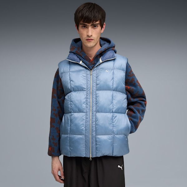 MMQ Pertex Puffer Vest Men, Cool Blue, extralarge