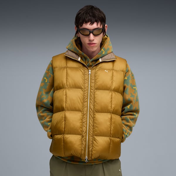MMQ Pertex Puffer Vest Men, Honey Butter, extralarge