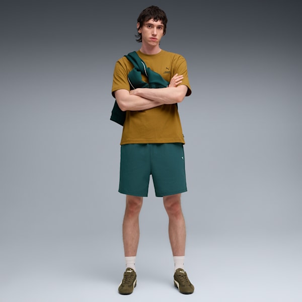 MMQ Men's Premium Quality Woven Shorts, Green Terrain, extralarge-IND