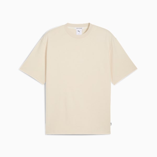 MMQ Men's Relaxed Fit Cotton Tee, Alpine Snow, extralarge-IND