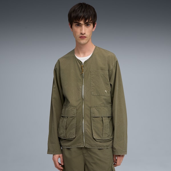 Sobrecamisa MMQ para hombre, Loden Green, extralarge