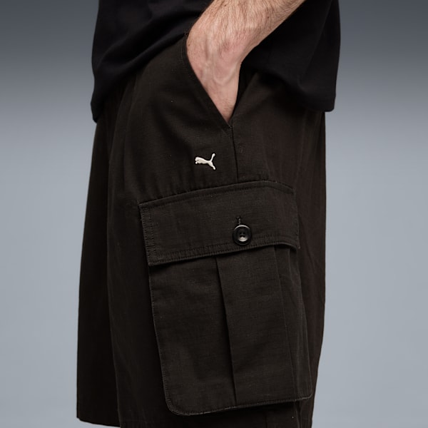 MMQ Men's Cargo Shorts, PUMA Black, extralarge-IND