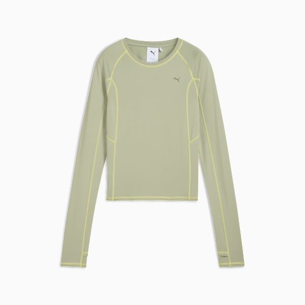 YONA Tight Long Sleeve Top Women, Lux Army, extralarge-GBR