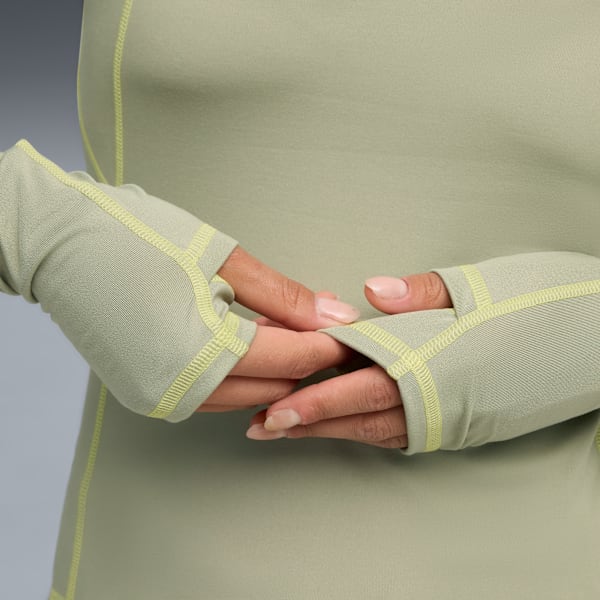 YONA Tight Long Sleeve Top Women, Lux Army, extralarge-GBR