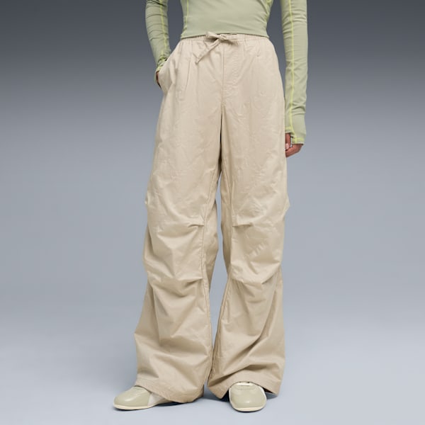 YONA Women's Relaxed Fit Parachute Pants, Desert Dust, extralarge-IND