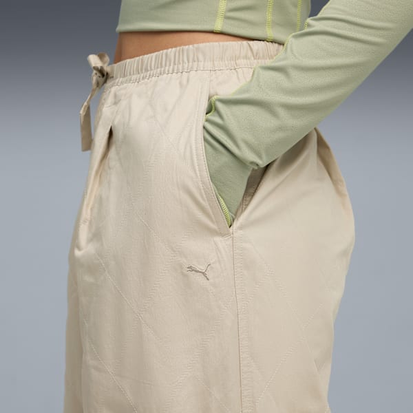 YONA Women's Relaxed Fit Parachute Pants, Desert Dust, extralarge-IND