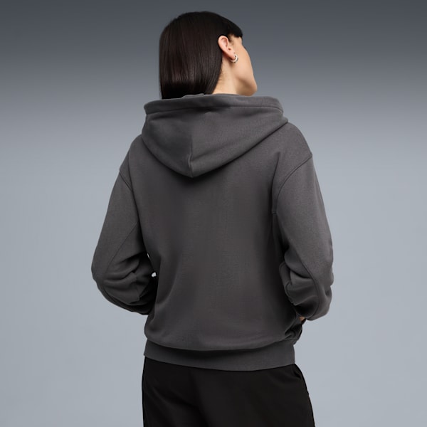 Sudadera con capucha y cremallera para mujer Yona, Dusky Gray, extralarge
