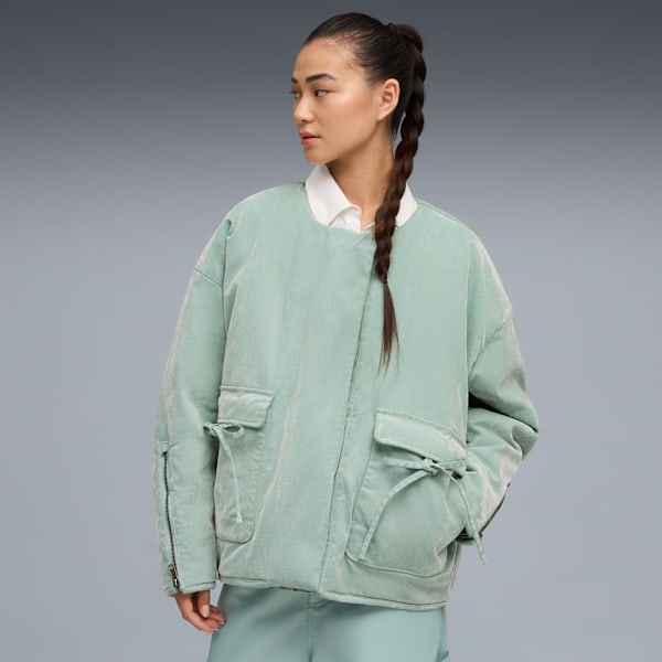 Yona Women's Twill Jacket, Light Moss, extralarge