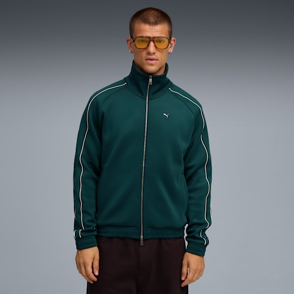 T7 Track Jacket Men, Green Terrain, extralarge