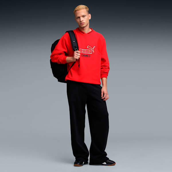KING Men's Relaxed Fit Cotton Sweatpants, PUMA Black, extralarge-IND