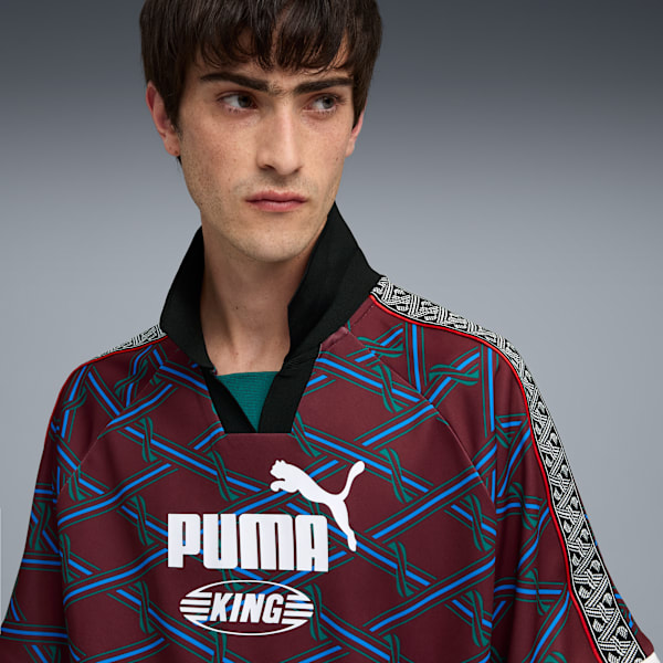 King Men's Jersey, Ruby Shimmer-AOP, extralarge