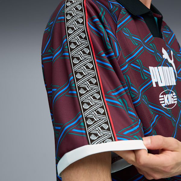 King Men's Jersey, Ruby Shimmer-AOP, extralarge
