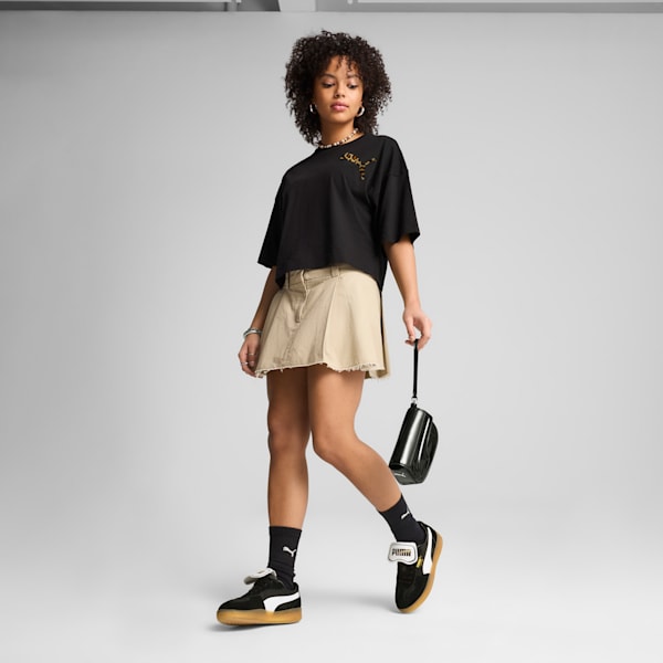 Payera oversize LEO LUXE para mujer, PUMA Black, extralarge