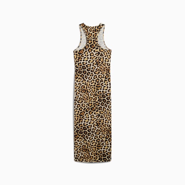LEO LUXE Women's Slim All-Over Print Dress, Alpine Snow, extralarge