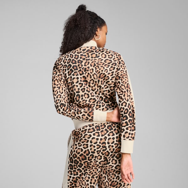 Veste de survêtement courte à imprimé intégral T7 LEO LUXE Femme, Alpine Snow, extralarge