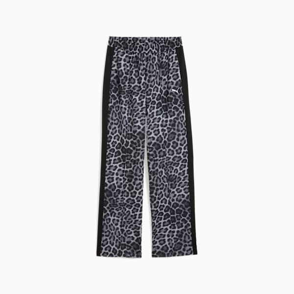 T7 LEO LUXE All-Over Print Straight Pants Women, PUMA Black, extralarge