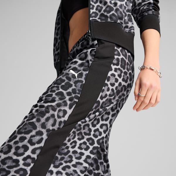 T7 LEO LUXE All-Over Print Straight Pants Women, PUMA Black, extralarge